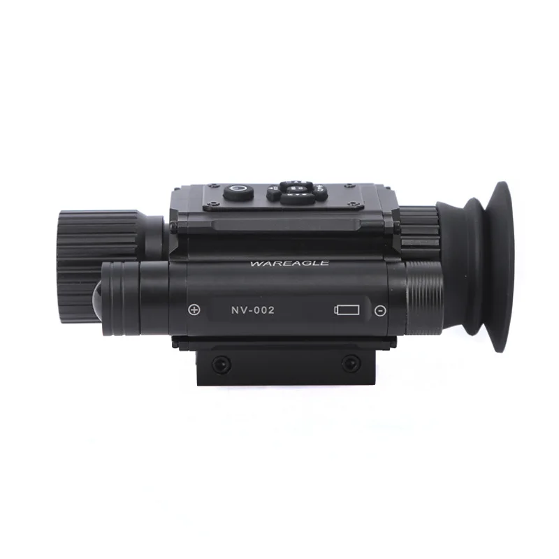 NV002 HD pequeña cámara Digital de visión nocturna Monocular infrarrojo modo de imagen múltiple mira telescópica de caza con Base de 11/20MM - imagen 4