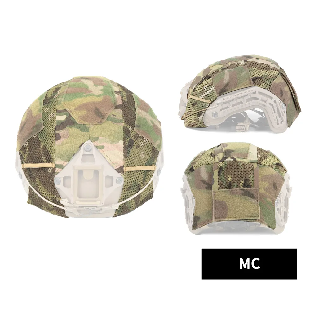 Equipo de protección táctica CAIMAN cubierta de casco de malla para casco tamaño XL SF accesorio de caza Airsoft equipos al aire libre caza negro