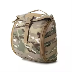 Soporte para bolsa de casco táctico, sistema MOLLE, hebilla de liberación rápida, correa de sujeción segura, bolso para casco táctico EDC FAST BJ PJ MH