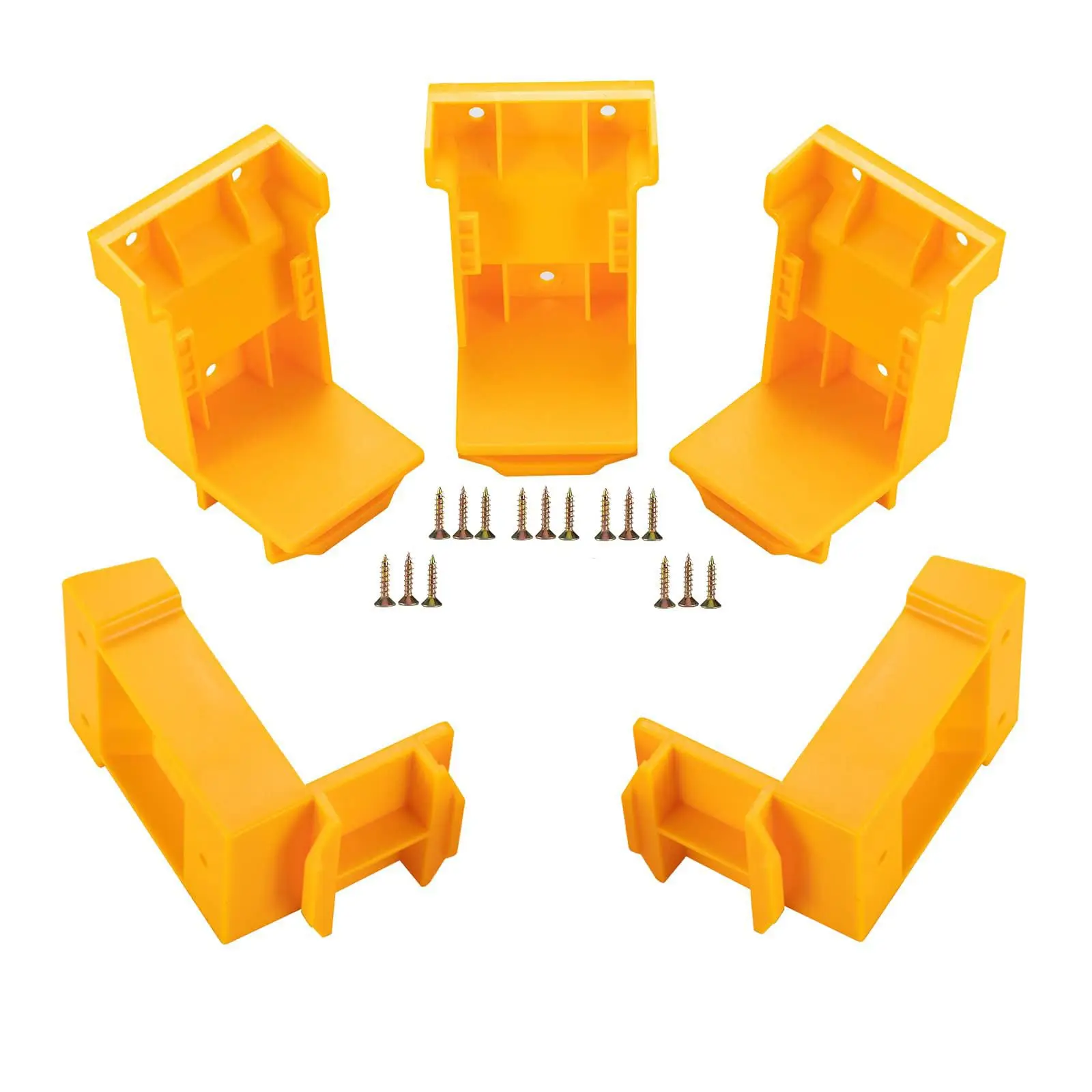 Soporte de herramientas eléctricas 2 en 1, soporte de suspensión de montaje de batería para Dewalt 20V para Milwaukee 18V, soporte de estante de almacenamiento de herramientas de batería, 5 uds. - imagen 4