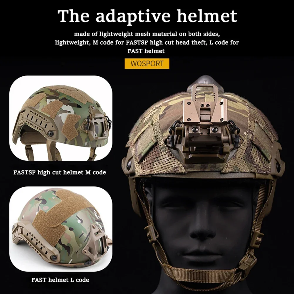 Funda para casco Wendy para caza al aire libre, accesorios para casco Airsoft de combate, funda protectora elástica para casco serie Wendy, talla M - imagen 2