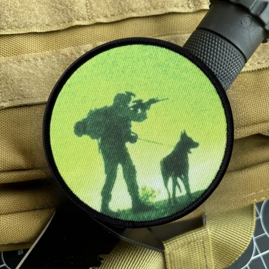 Parche de perro K9, insignia de moral táctica, emblema del ejército militar, pegatina para mochila, parches de gancho y bucle impresos, ropa - imagen 5