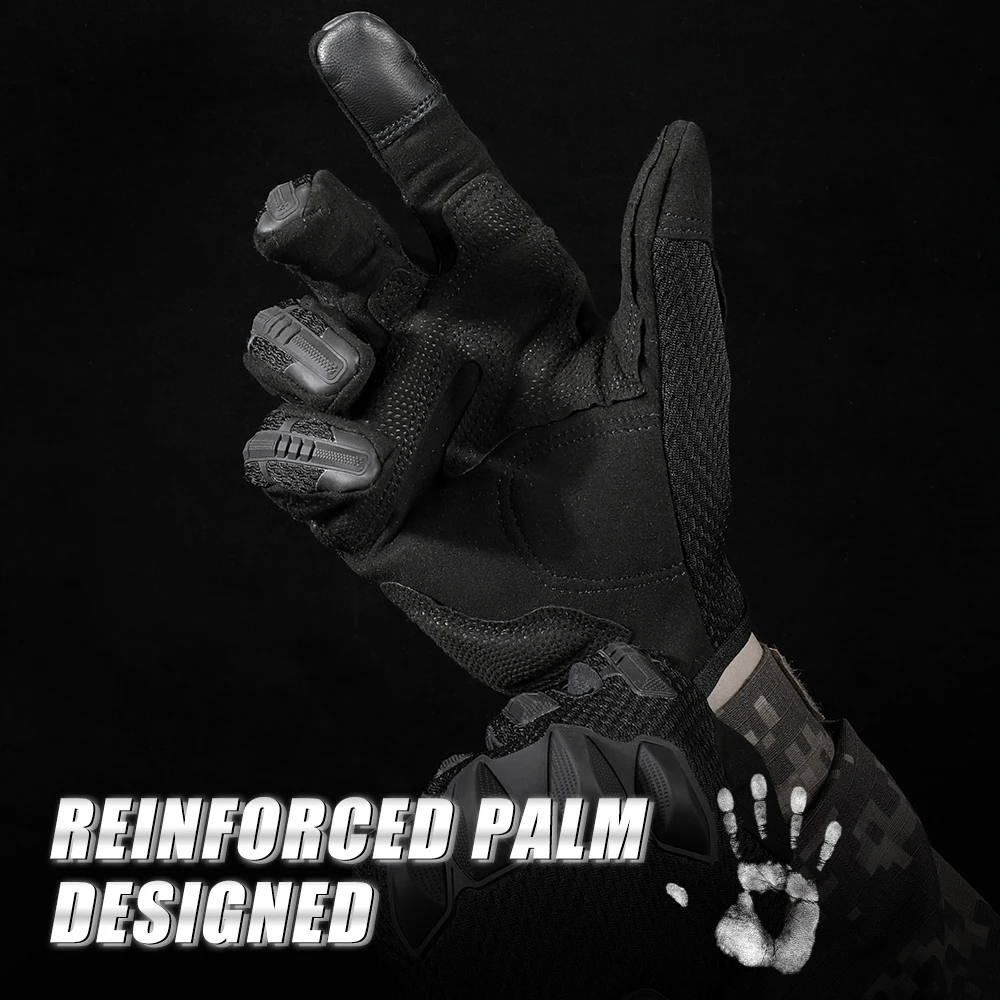 Guantes tácticos antideslizantes para hombre, manoplas de dedo completo para pantalla táctil, senderismo, caza, Camping, escalada, trabajo, conducción, ciclismo - imagen 5