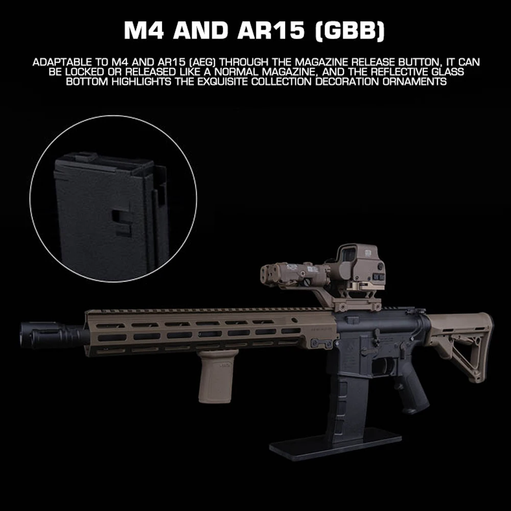 AR Display Stands(GBB model) Adaptable for M4  AR15  Hunting Airsoft Rifle Display Rack Tactical Decorative Props Accessories - imagen 5