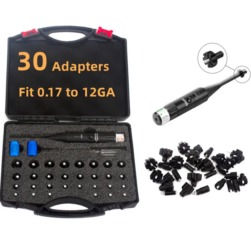 Kit profesional mira láser y colimador con adaptadores compatibles