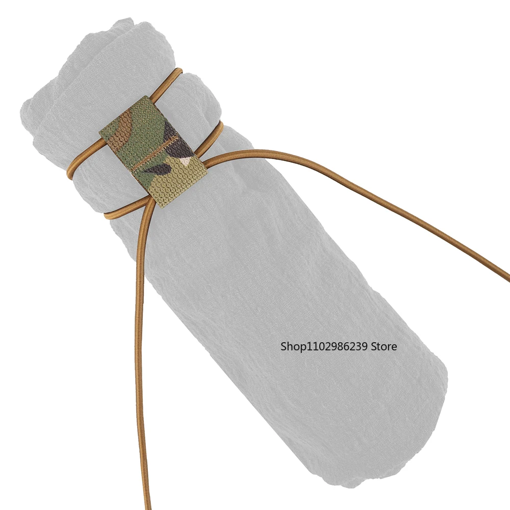 Bandera nacional táctica, correa elástica elástica de sujeción, banda de goma ajustable, cuerda, costura, artesanía de ropa para accesorios de mochila DIY - imagen 3