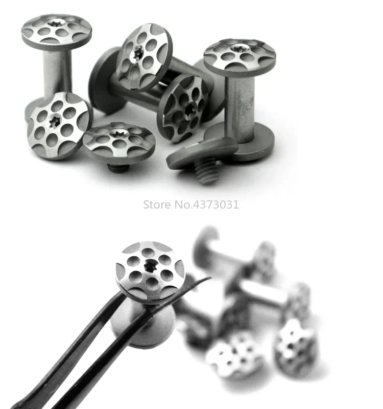 2 juegos de tornillos para mango de cuchillo, tornillos para mango de acero inoxidable CNC, sujetadores, herramientas de bricolaje, par de pasadores de bloqueo, tornillos para husillo - imagen 4