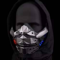 Máscara de noche táctica, máscaras protectoras de media cara completa, regalos de utilería para fiesta de Cosplay, equipo de Airsoft para caza y Paintball