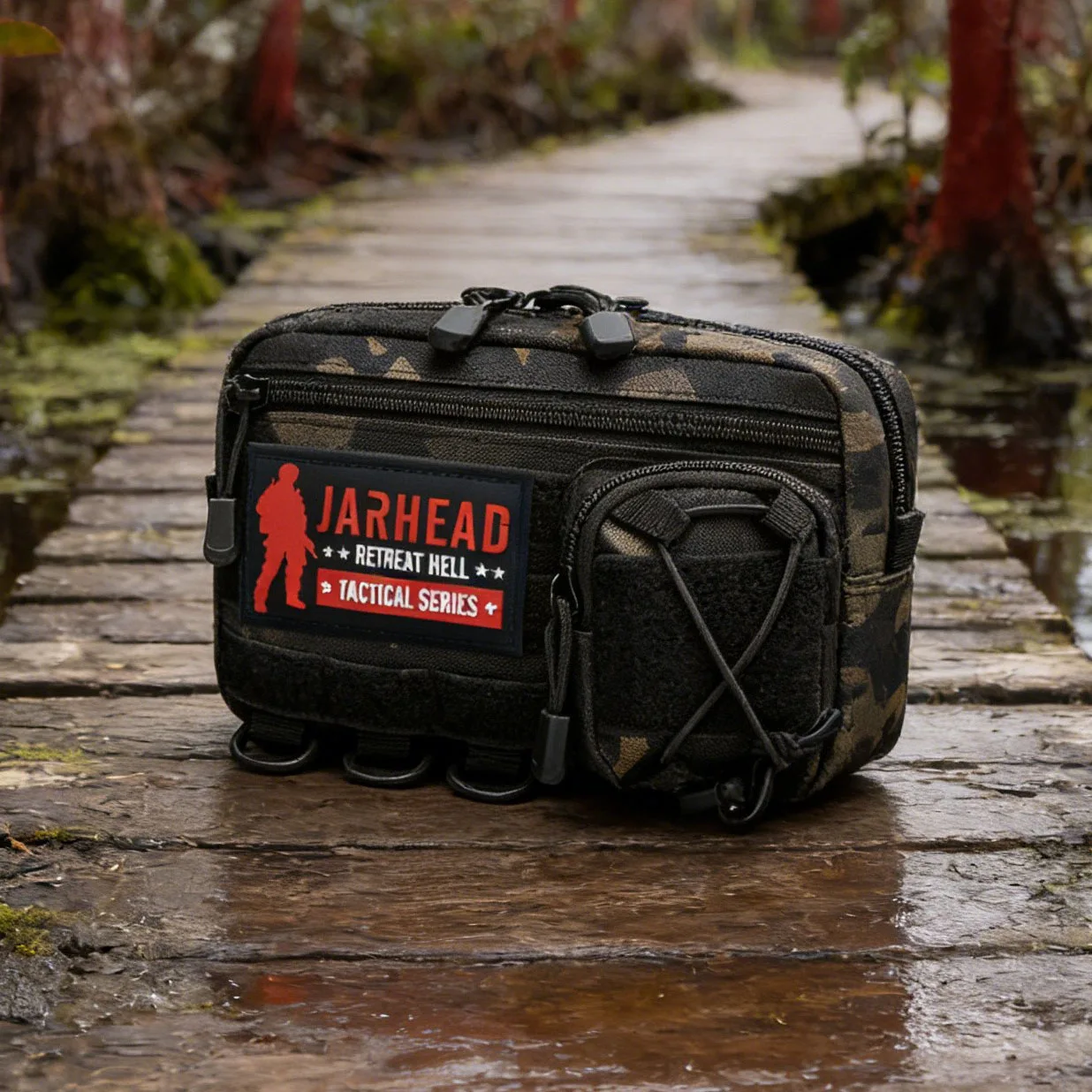 Bolsa Modular Horizontal para Almacenamiento de Utilidades al Aire Libre, Chaleco Táctico, Mochila, Bolsa de Accesorios Molle, Bolsa de Caza y Camping 1000D - imagen 4