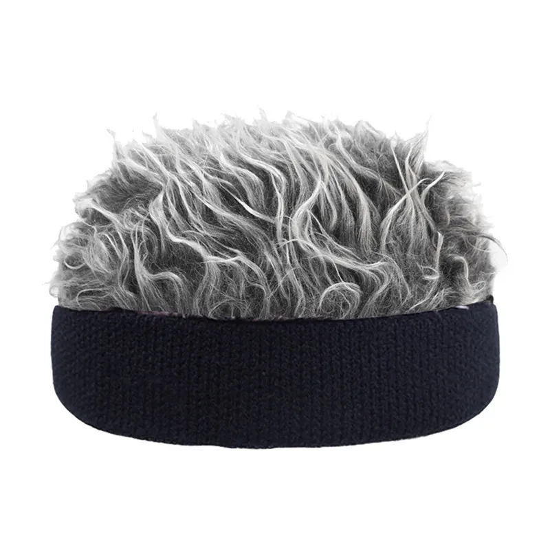 Sombrero de peluca ajustable para hombre, gorra deportiva informal, cubierta de pelo corto, visera novedosa, estilo Retro callejero, visera divertida - imagen 2