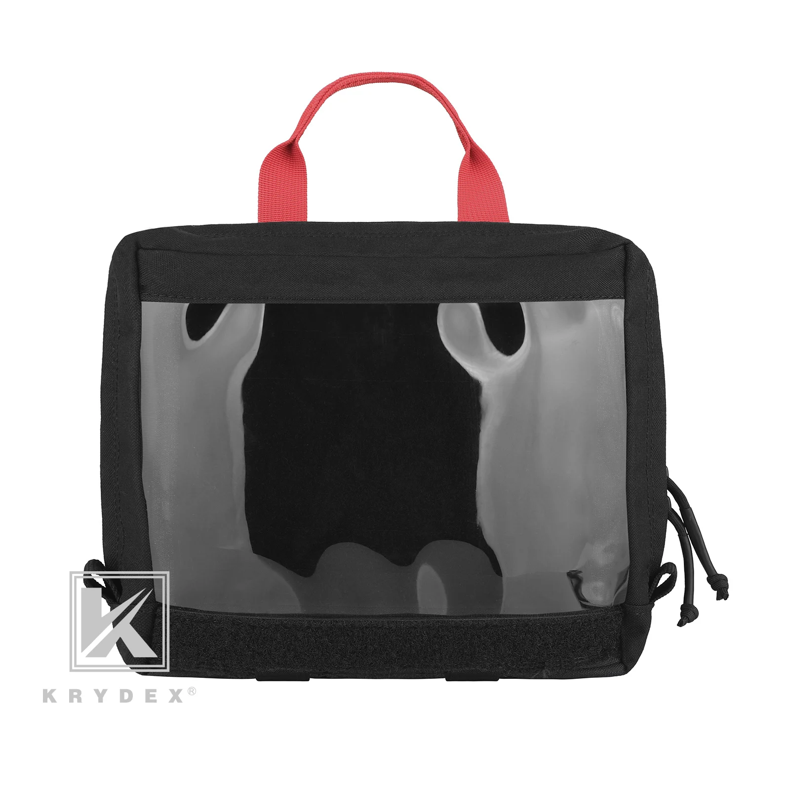 Krydex-Bolsa de almacenamiento para mochila táctica D3, bolso médico de primeros auxilios familiar, transparente, grande, con gancho y bucle - imagen 2