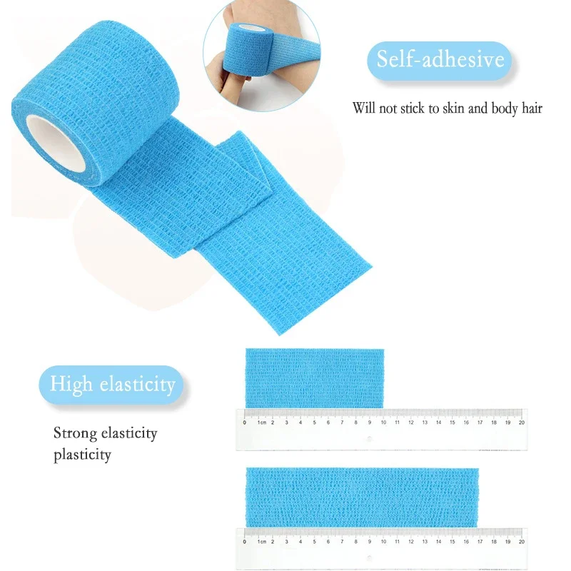 Vendaje elástico autoadhesivo deportivo colorido de 4,5 m, cinta Elastoplast para rodilleras, almohadillas de soporte para dedo, tobillo, palma y hombro - imagen 3