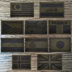 Australia Francia Venezuela España Japón Dinamarca Reino Unido Malasia Irak Suecia Ejército Checo Verde Banderas Reflectantes Tácticas Parches Insignias