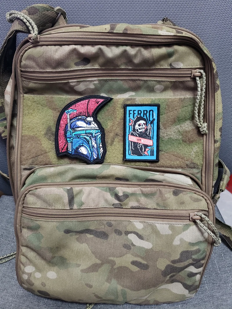 Parches bordados de calavera y Faraón para casco Sparta, insignia de brazalete táctico, Loyal To The Mission, Fidelity Reaper, ropa - imagen 4