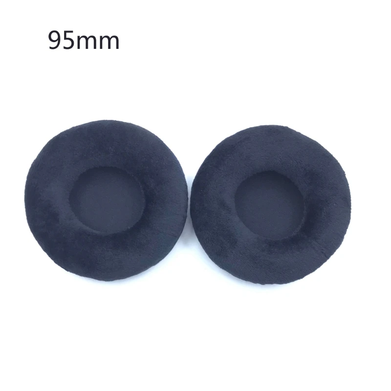Almohadillas para auriculares, cubiertas terciopelo, 60mm-110mm, almohadillas para auriculares, repuestos, envío directo - imagen 5