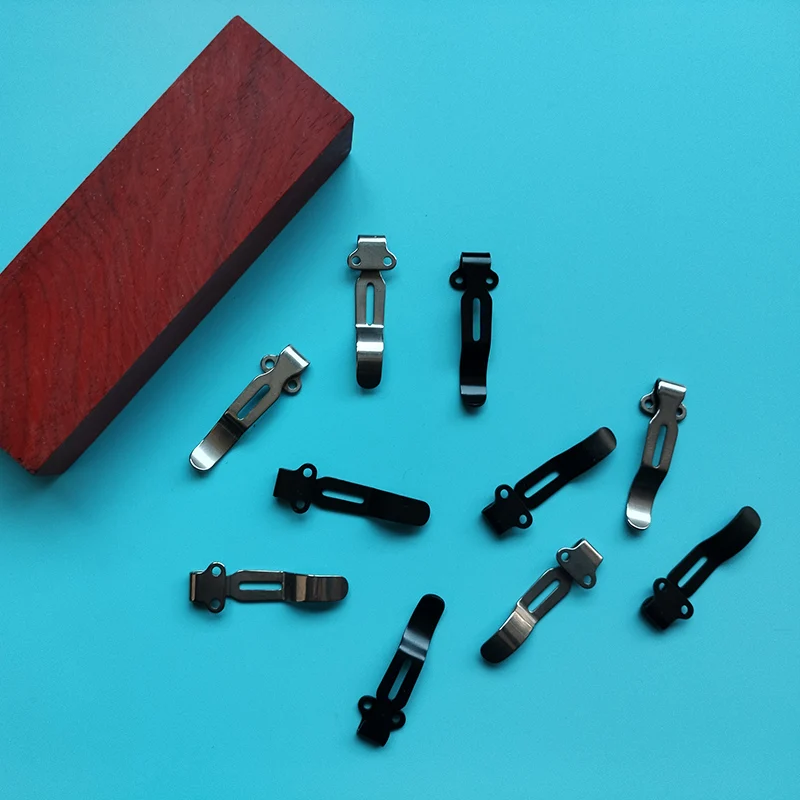 Clip de bolsillo de titanio para cuchillo negro Stonewash, 2 colores, para Benchmade Griptillian 551 Bugout 535 Barrage Emerson CQC Zero Tollerance