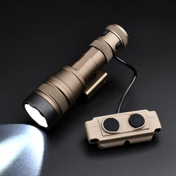 Linterna táctica REIN 1,0, luz de explorador con interruptor de doble función para caza, compatible con riel Picatinny de 20mm para pistola de juguete Airsoft