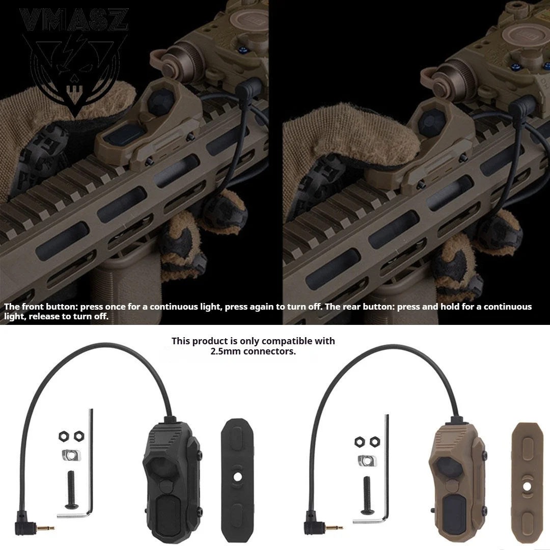 Element PEQ15 Interfaz 2,5/3,5/L3 habilitada para láser Cola de ratón con cable de doble control con luz AXON y luz constante en el ratón SF - imagen 3