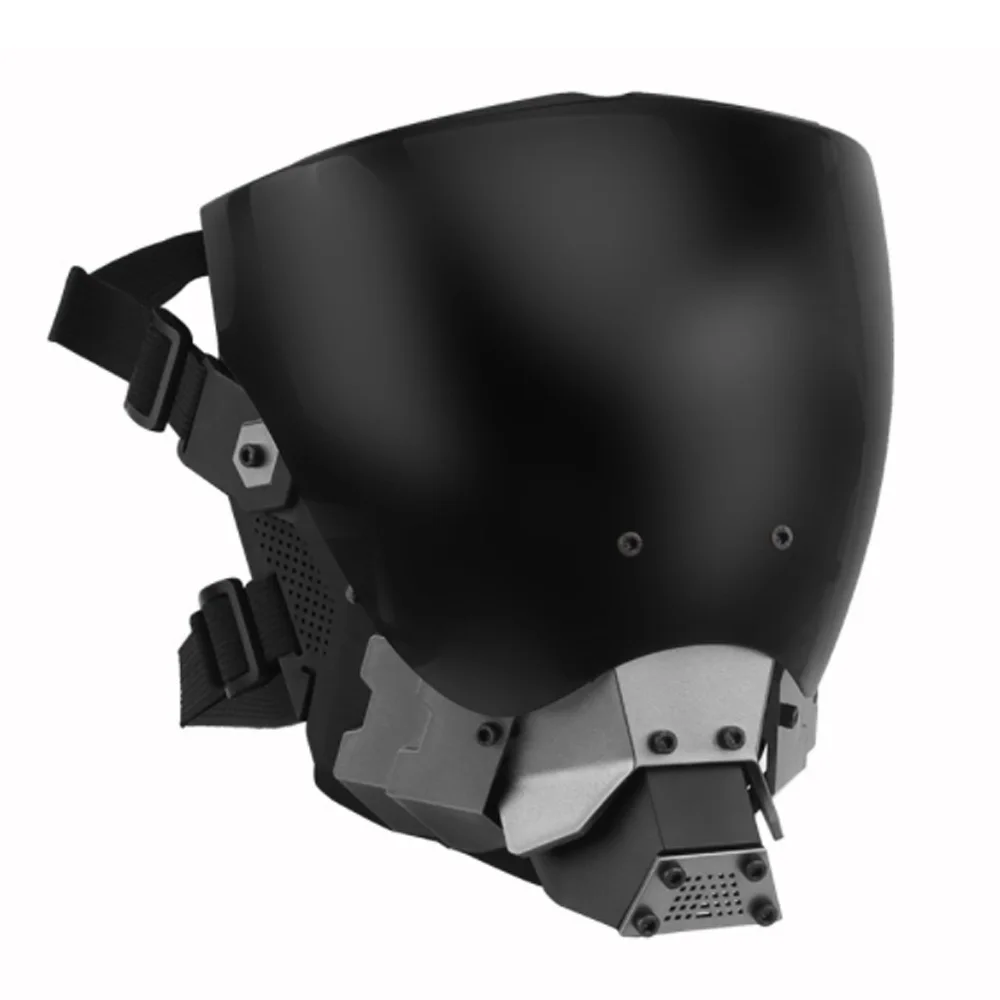 Máscara táctica de medio Fack, máscara Cyberpunk Commander, Paintball, Airsoft, esquí al aire libre, gafas antiniebla, CS Wargame, equipo de protección - imagen 4