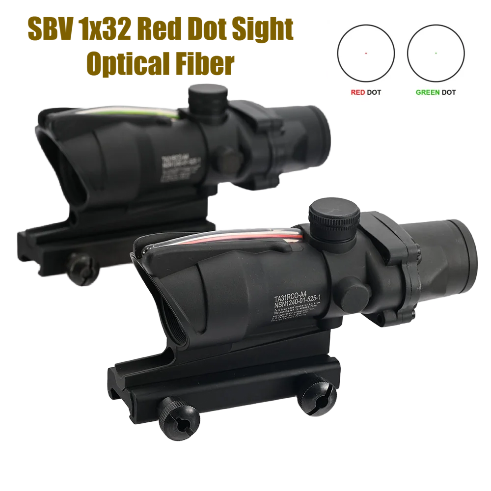 Shooin Optics 1x32 combate táctico Prisma alcance duradero a prueba de golpes Gunsight para aventuras de caza al aire libre - imagen 4