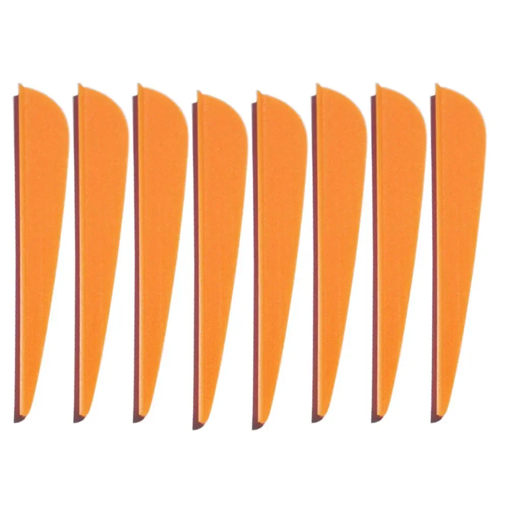 Tiro con arco 50 Uds plumas de flecha de 3 pulgadas paletas de goma Fletches DIY eje arco caza accesorios de tiro, 11 colores ‌ - imagen 5