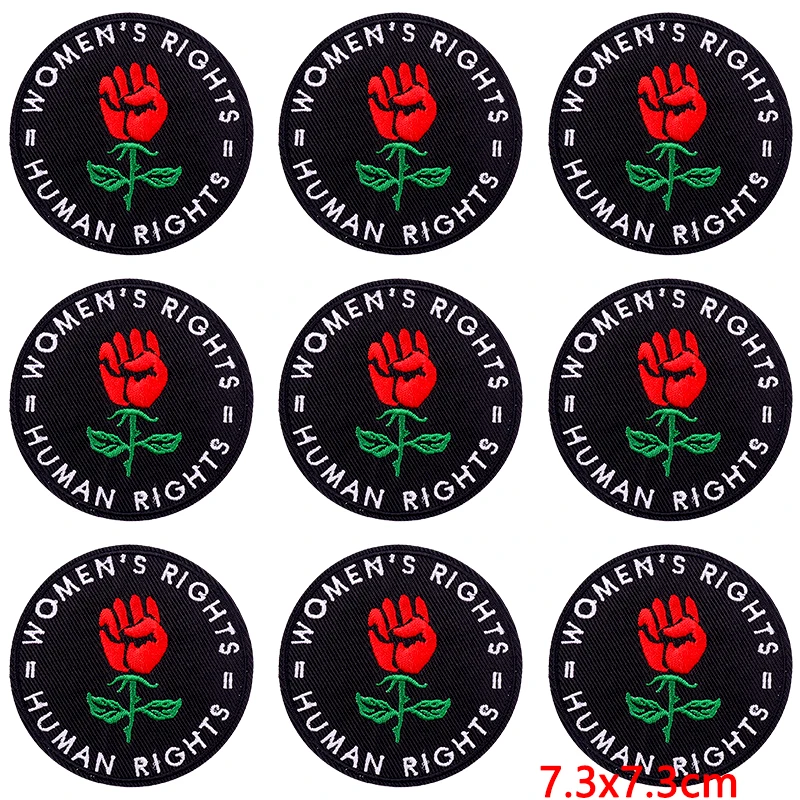 Parche para planchar en la ropa para mujer, insignias de bricolaje, pegatinas de ropa, parches bordados a rayas para vestido, 10 unidades por lote - imagen 2