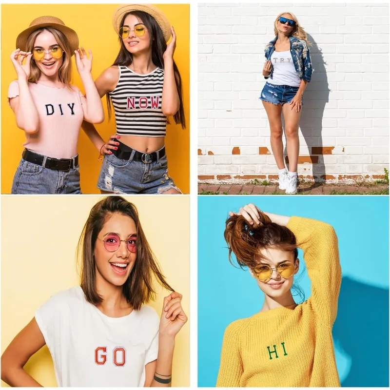 26 unids/set 4cm parches coloridos de letras en inglés pegatina bordada planchar para manualidades DIY ropa nombre parche bolsa decoración de regalo - imagen 3