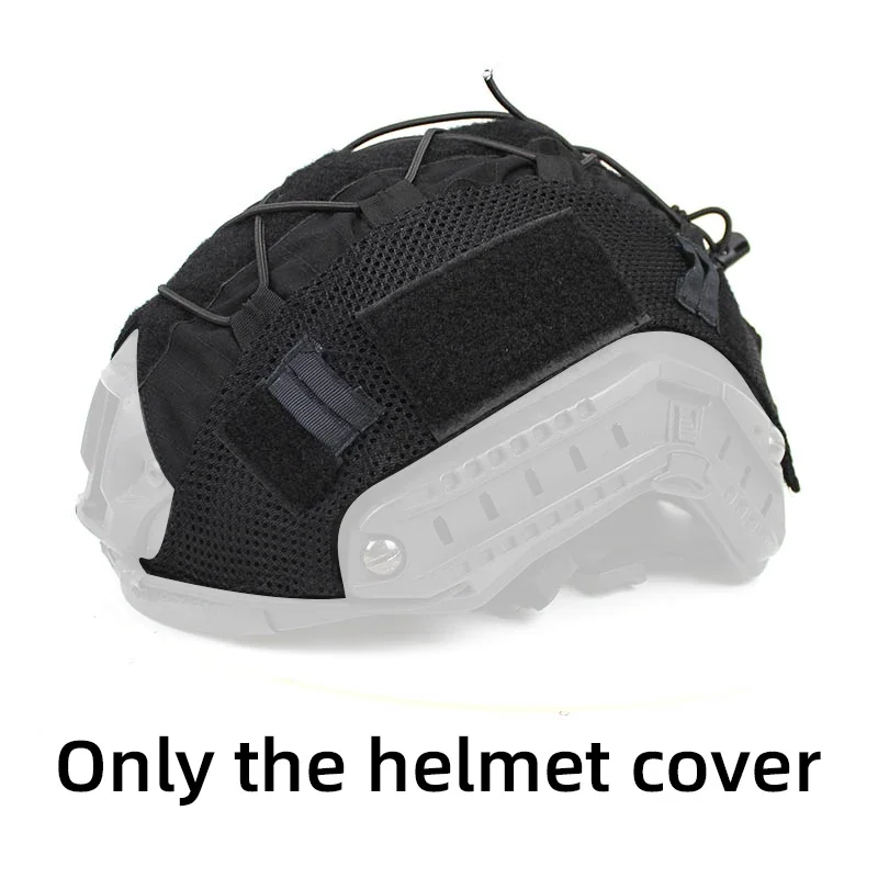 Tela para casco táctico, cubierta elástica para casco, casco de camuflaje, tela para casco rápido, cubierta para casco táctico MH PJ BJ - imagen 5