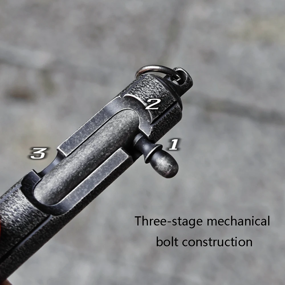 Perno mecánico de aleación de titanio para exteriores, pluma Manual EDC - imagen 5