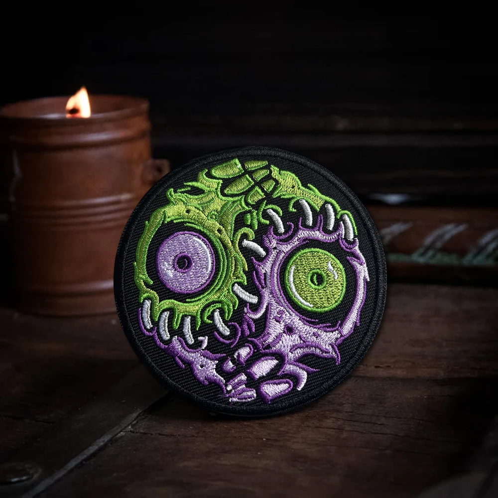 Parche bordado ojos monstruo mutante para ropa Halloween - imagen 5