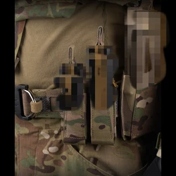 Mango elástico y correas MOLLE, doble bolsa magnética de 9MM para cinturón, portador de placa, accesorios de caza