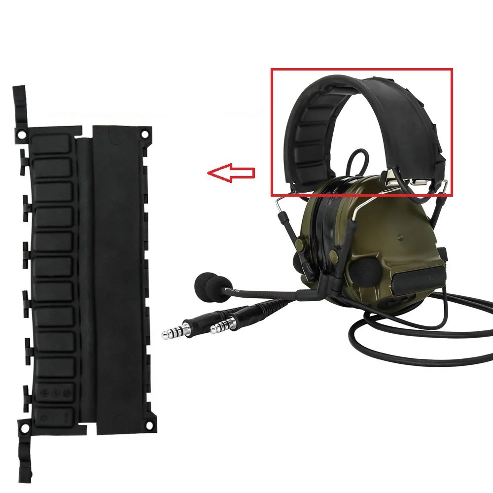 Comta III C2 C3 auriculares tácticos accesorios de repuesto esponjas de microfónico/cubierta de batería/trípode/diadema/orejeras de silicona - imagen 2
