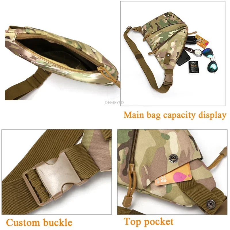 Funda de hombro táctica de transporte oculto, paquete de pecho, bolsos cruzados, funda de pistola suave portátil, bolsa de arma de caza para hombre - imagen 3