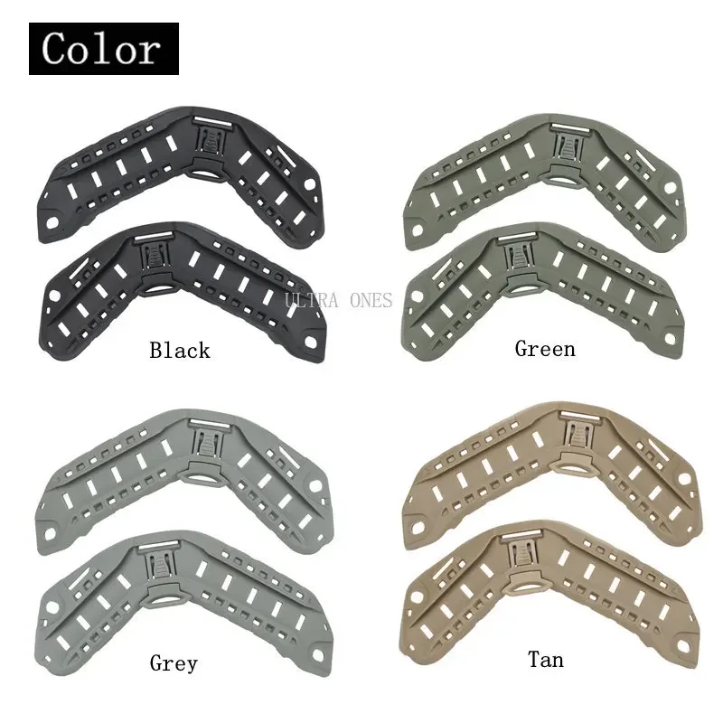 Cascos de caza, riel guía lateral, adaptador táctico rápido para casco, riel guía, juego de guerra, casco Cs, adaptadores de riel guía de arco - imagen 3