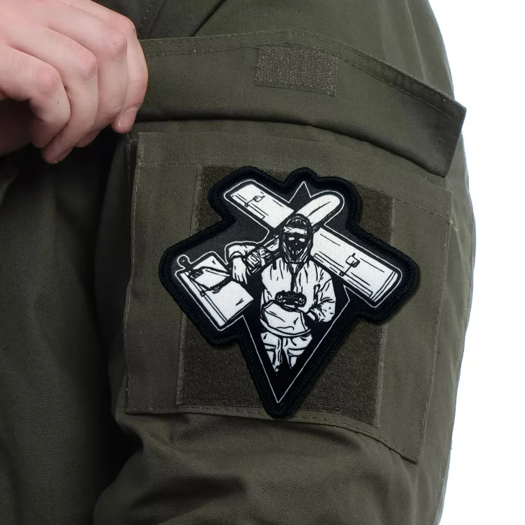 Parche táctico masculino "Modelador de aviones", insignia militar, pegatinas para mochila en ropa, brazalete con gancho y bucle, aplique para casco - imagen 4