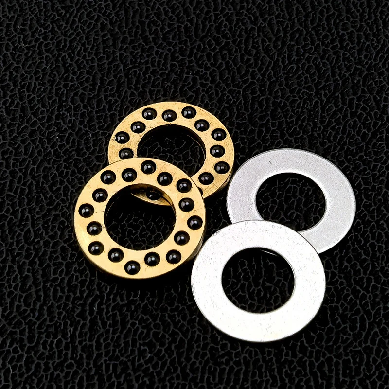 Rodamientos de jaula de cuchillo plegables, Material de bola de cerámica de latón CNC de 9,7 MM de diámetro exterior, accesorios de sistema de cierre de apertura rápida, pieza de fabricación DIY - imagen 2