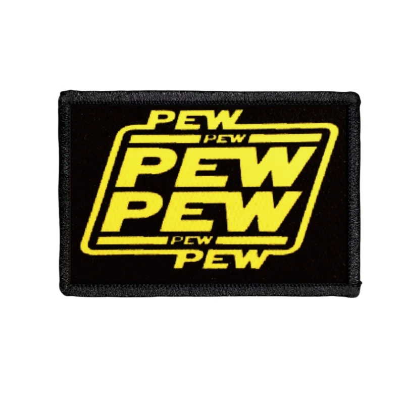 Parches de insignia de moral Pew, brazalete táctico, pegatinas impresas de gancho y bucle, mochila - imagen 5