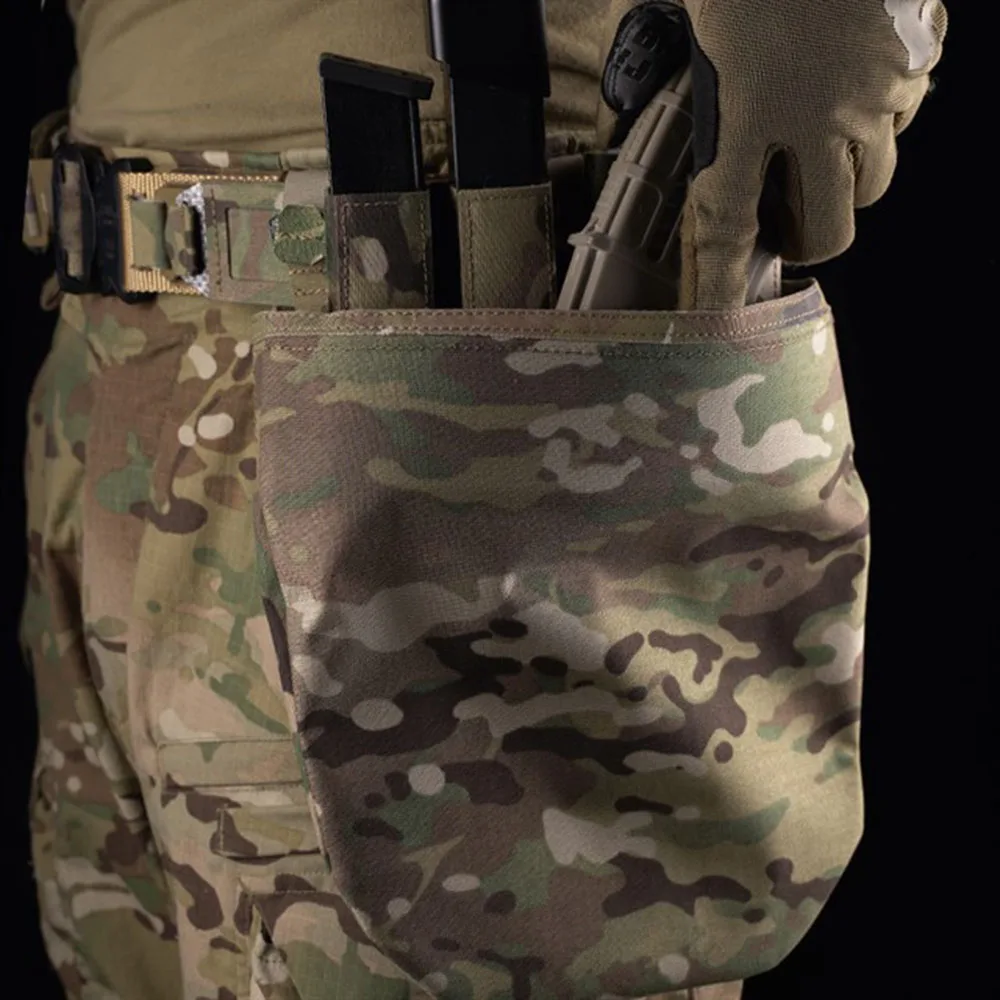 Bolsa de basura táctica para cinturón de cintura, bolsa de reciclaje plegable PHC, bolsa de secado al sol, gran espacio - imagen 4