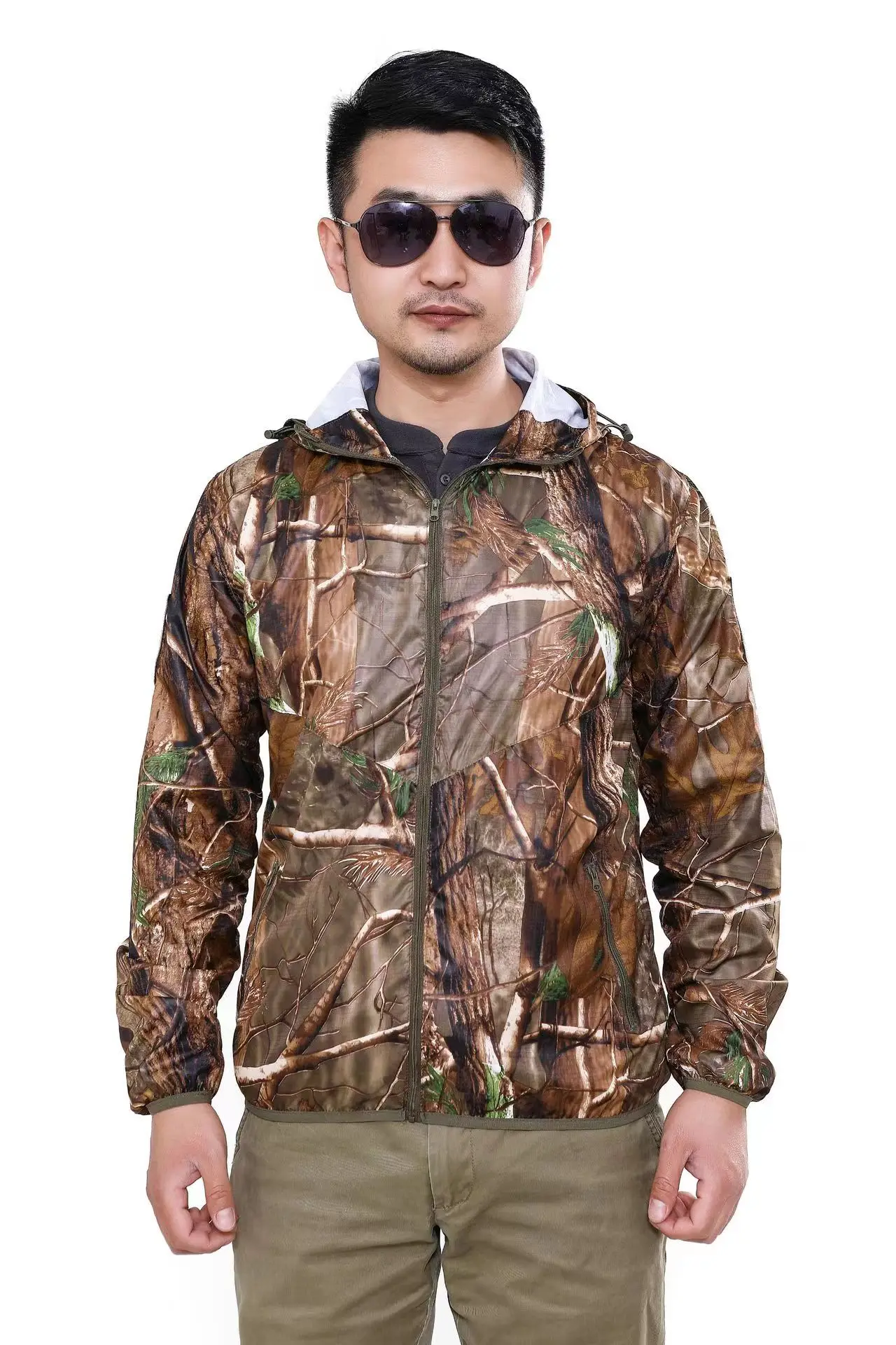 Chaqueta táctica rompevientos camuflaje biónico transpirable - imagen 2