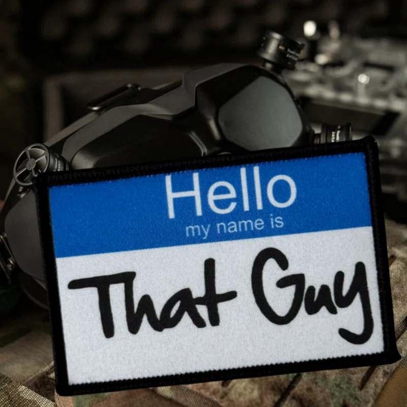 Parche con estampado de texto de Hello, chaleco táctico, sombrero con gancho y bucle, insignia de moral, mochila, pegatinas decorativas, parches para brazalete para ropa - imagen 4