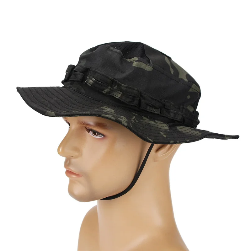 Boonie de pesca táctica, gorra Airsoft para deportes al aire libre, sombrero para senderismo, caza, senderismo, Camping, sombreros de camuflaje a prueba de sol, sombreros para hombre, equipo - imagen 2