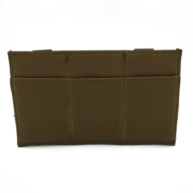 Bolsa táctica Triple Mag para walkie-talkie, bolsa elástica Molle con tapa abierta, bolsa de herramientas multifuncional para exteriores, ligera y duradera - imagen 2