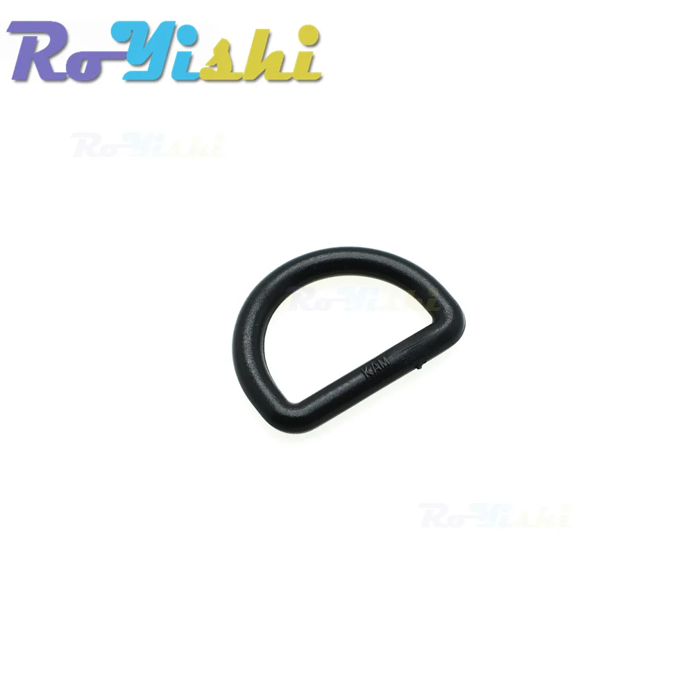 10 unids/pack de hebillas de anillo en D de plástico tamaño de correas 10mm 12mm 15mm 20mm 25mm 30mm 38mm 45mm negro - imagen 4