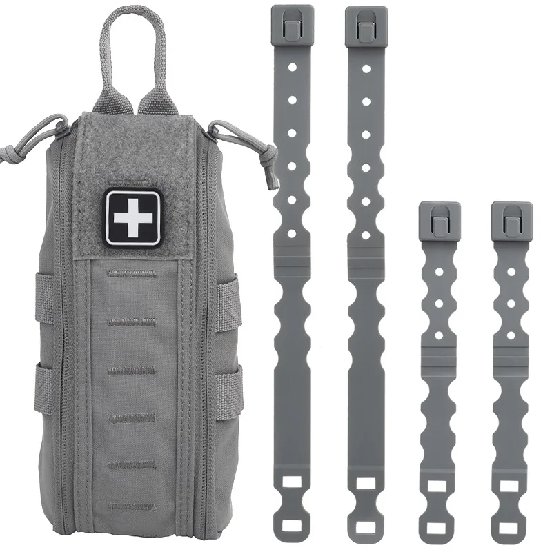 Botiquín de primeros auxilios táctico, bolsa con cinturón Molle, supervivencia de emergencia, cintura médica, paquete EDC, bolsillo para cinturón para senderismo al aire libre y Camping - imagen 3