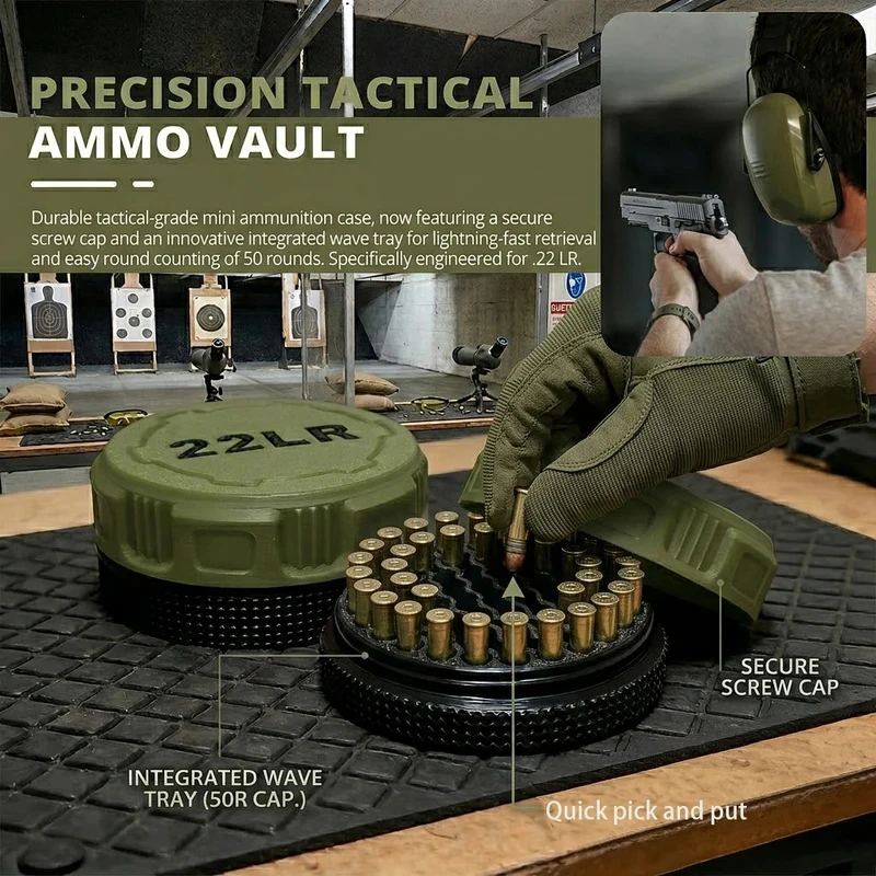 Estuche para munición 22LR táctica con cierre de seguridad - imagen 5