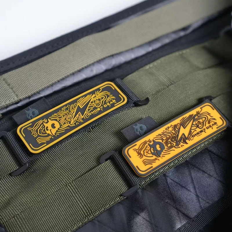 Ghost Gear Contours Skull 3D PVC parche táctico de goma para ropa bolsa chaleco decoración - imagen 3