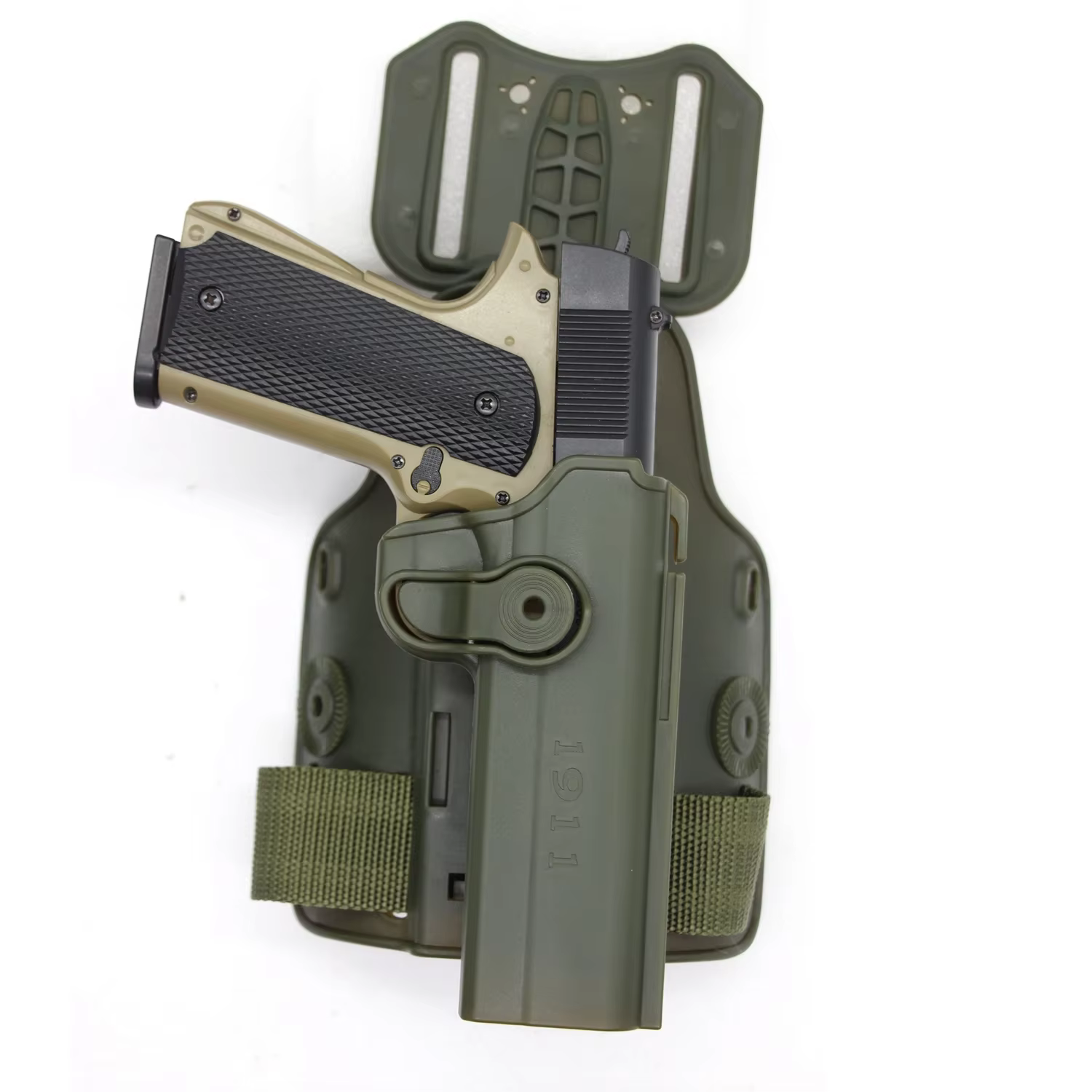 Funda táctica muslo Colt 1911 – Pistolera para mano derecha - imagen 3