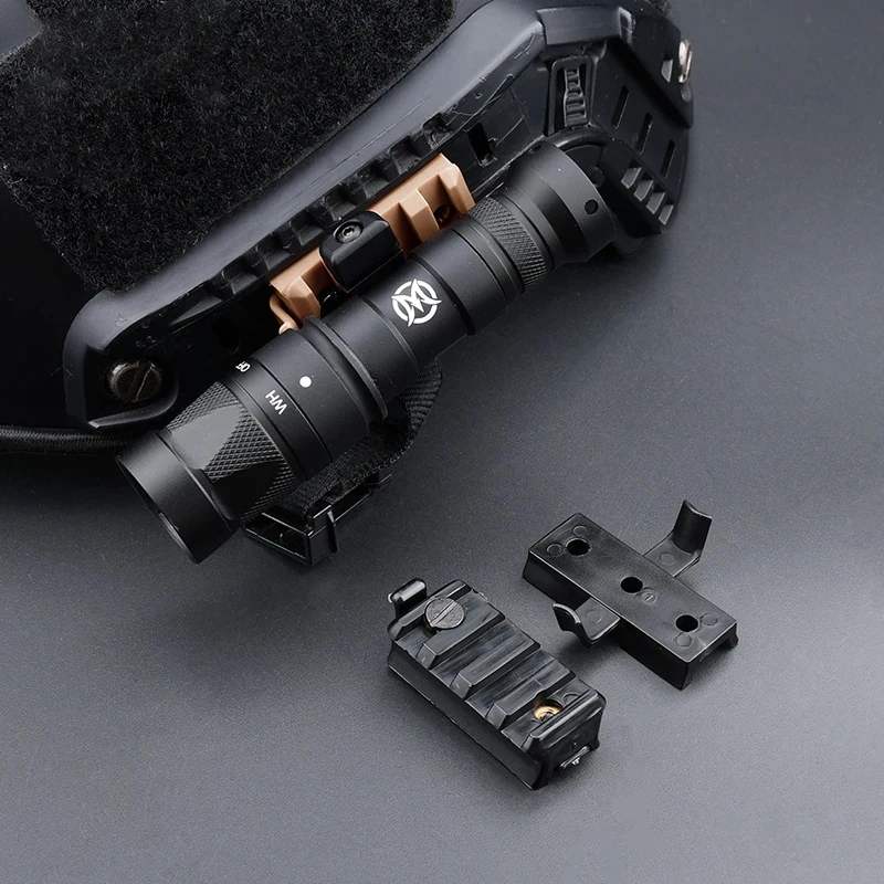 Adaptador rápido de Riel lateral para casco, guía Picatinny, accesorios tácticos Airsoft, 20mm, linterna, arma, montaje de luz de explorador - imagen 4