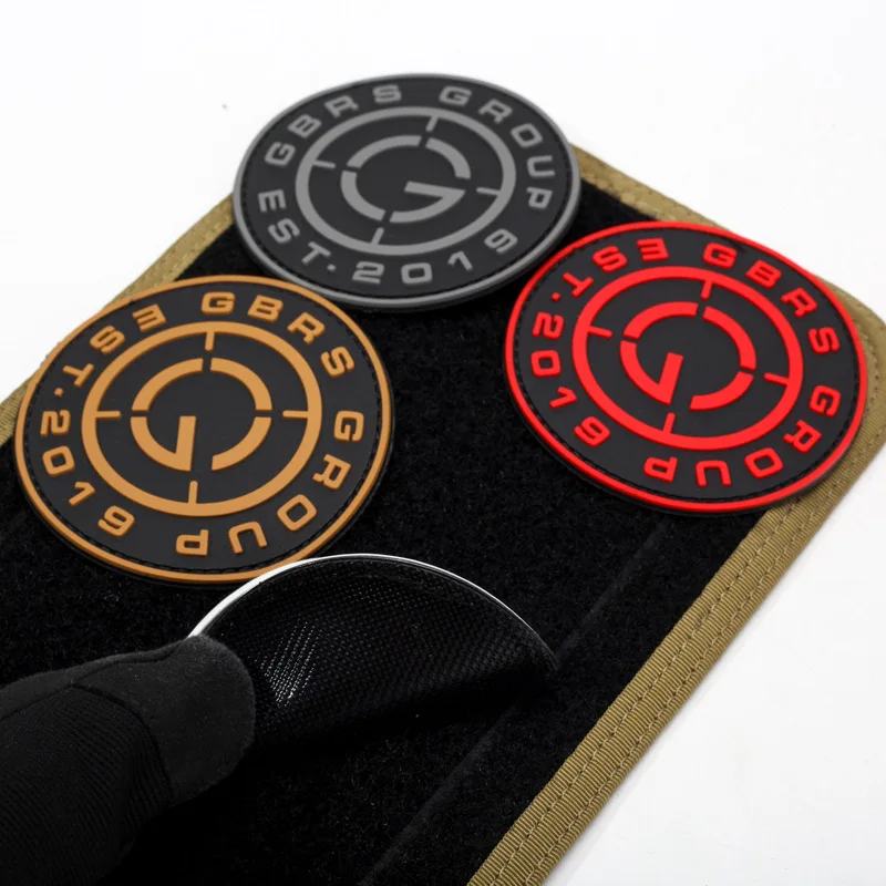 Chaleco táctico Gbrs de 5CM, etiqueta redonda pequeña, parche mágico de Pvc, brazalete, charreteras - imagen 5