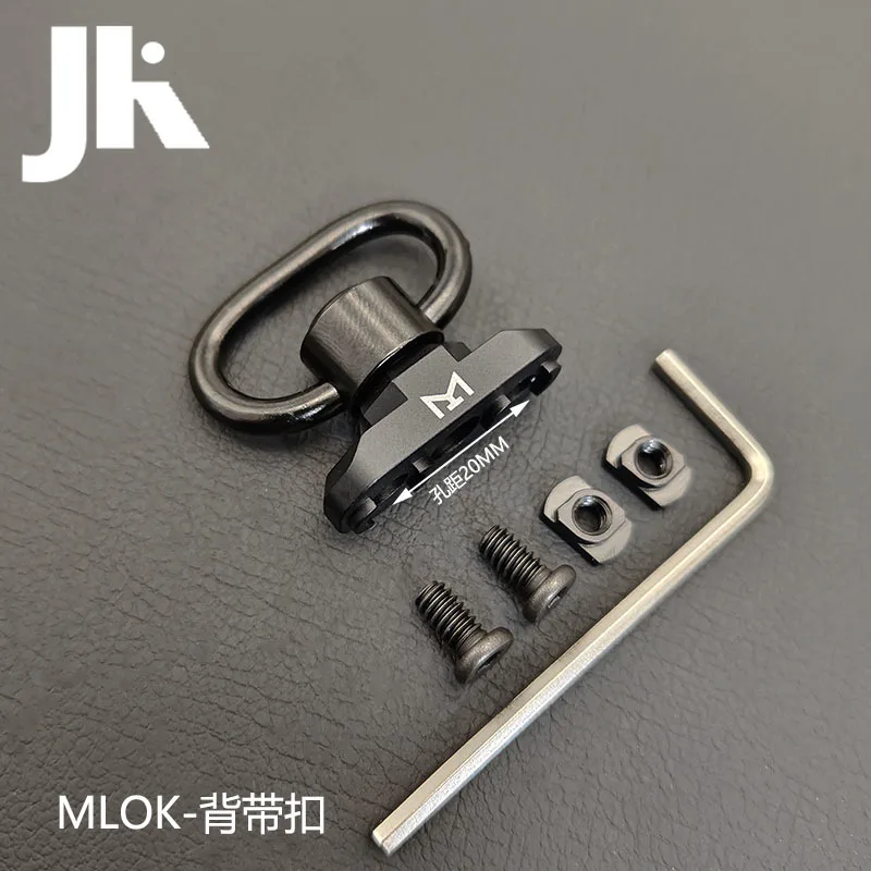 Adaptador de montaje de perno giratorio táctico mlok para riel Mlok, adaptador de montaje giratorio QD de liberación rápida, accesorios para pistola de caza - imagen 5